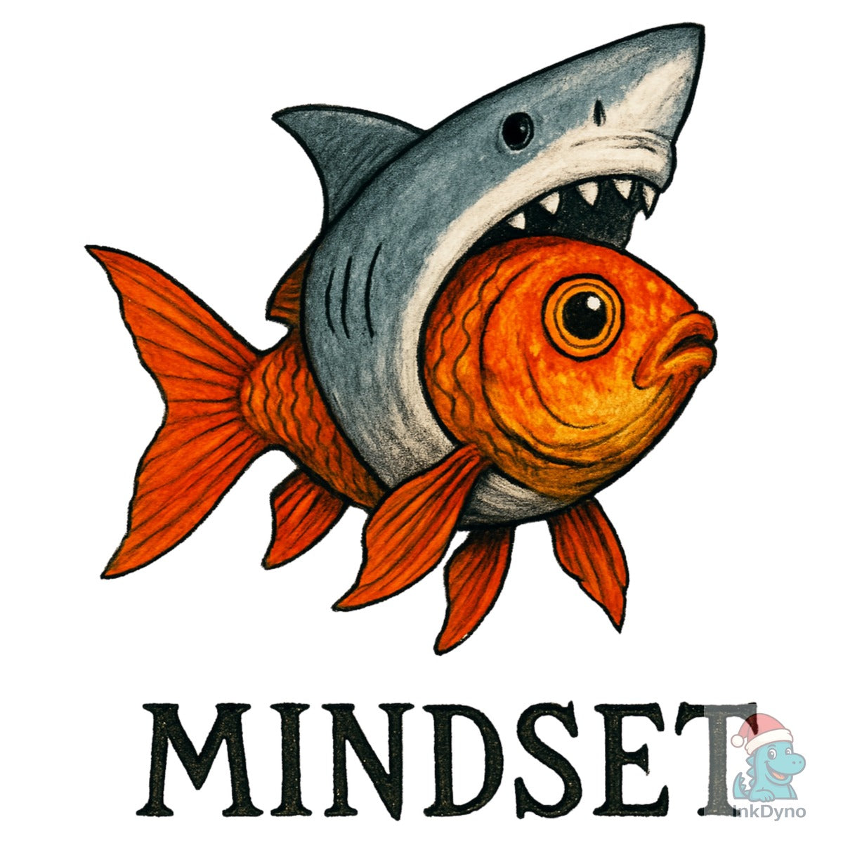 Mindset Goldfish Shark Funny