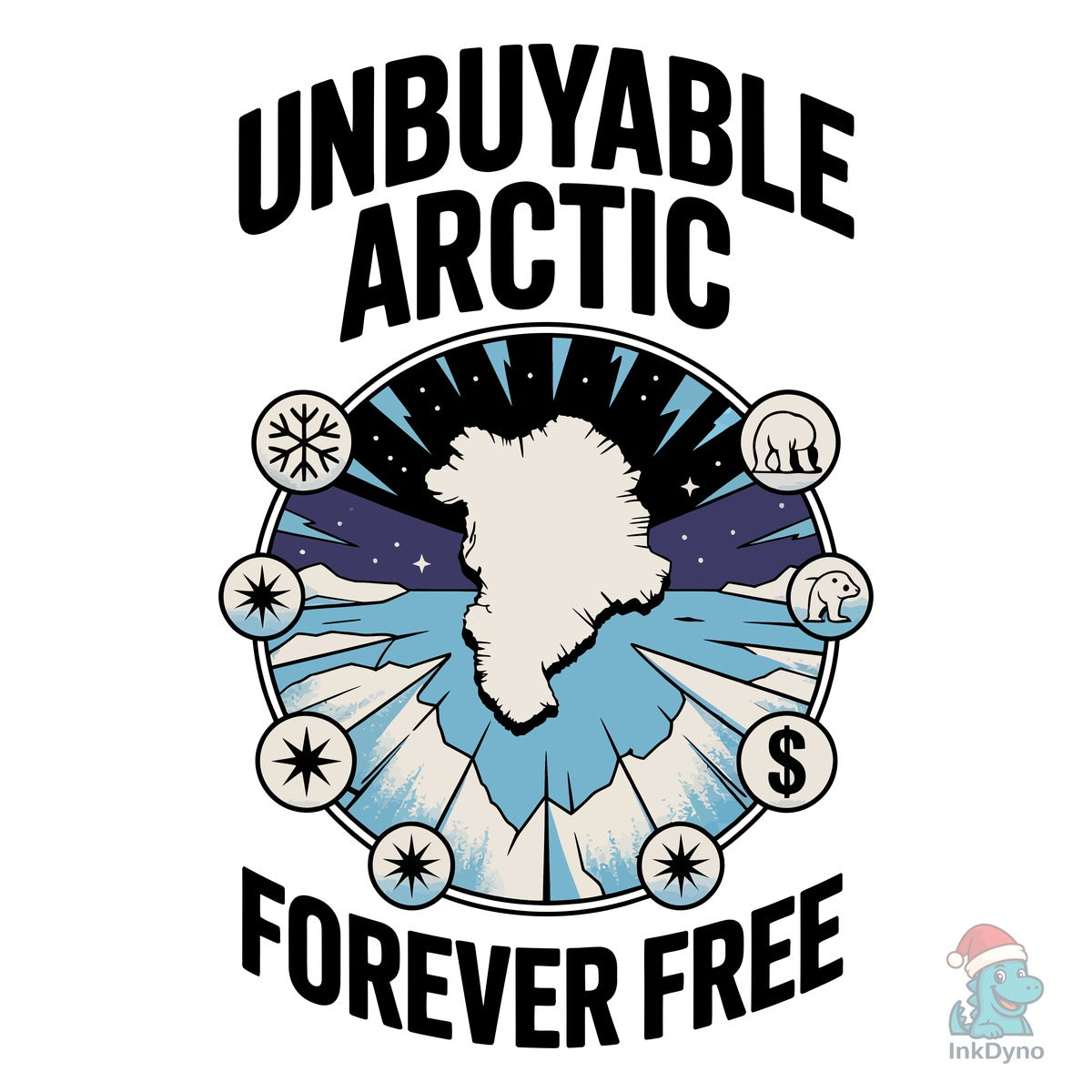 Forever Free Greenland Map