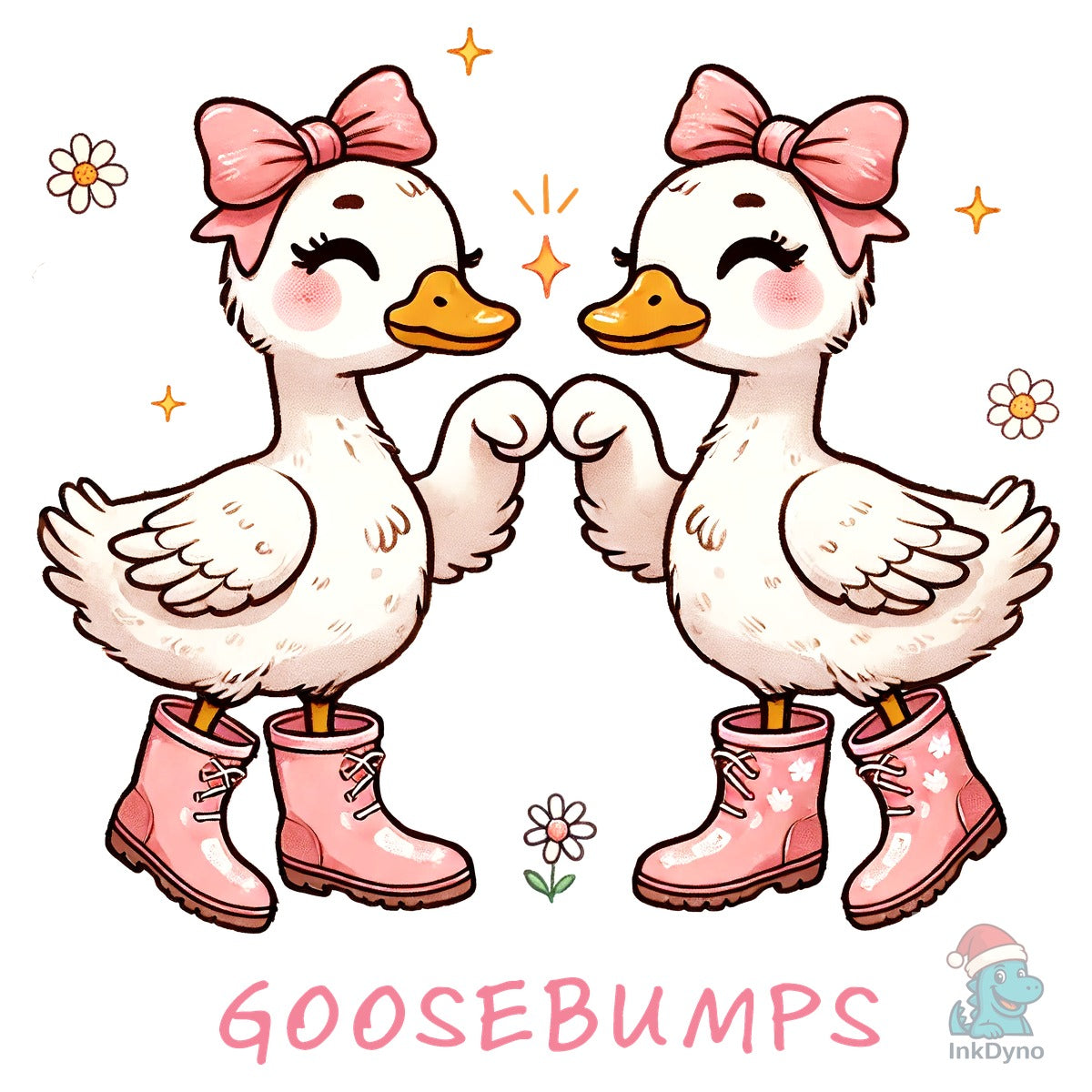 Cute Girly Goose Pair
