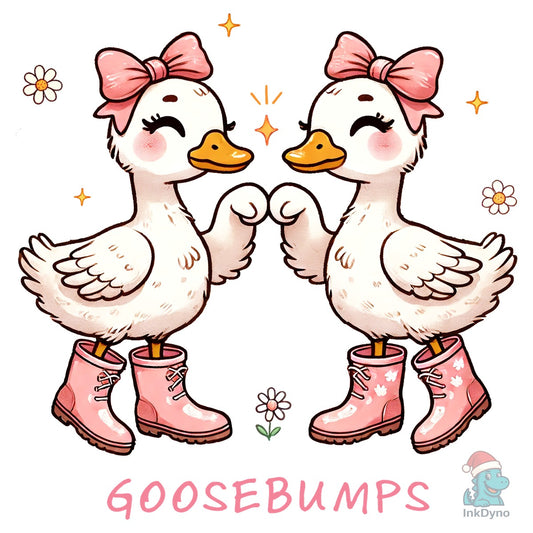 Cute Girly Goose Pair - DTF Transfer