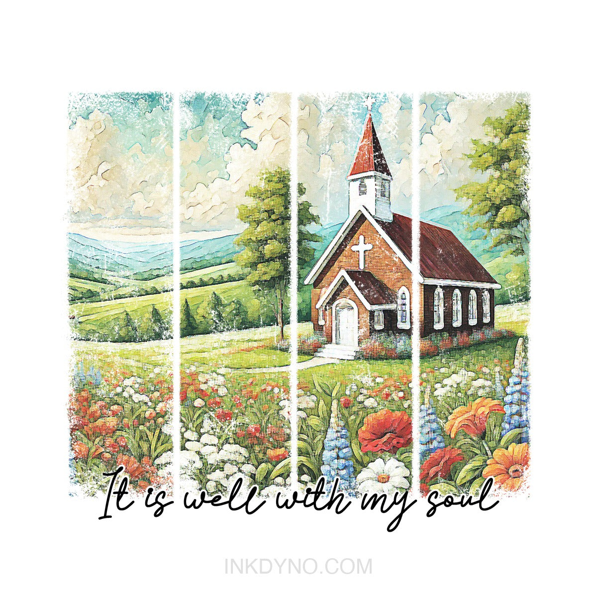 Christian Bible Flowers Western Bundle