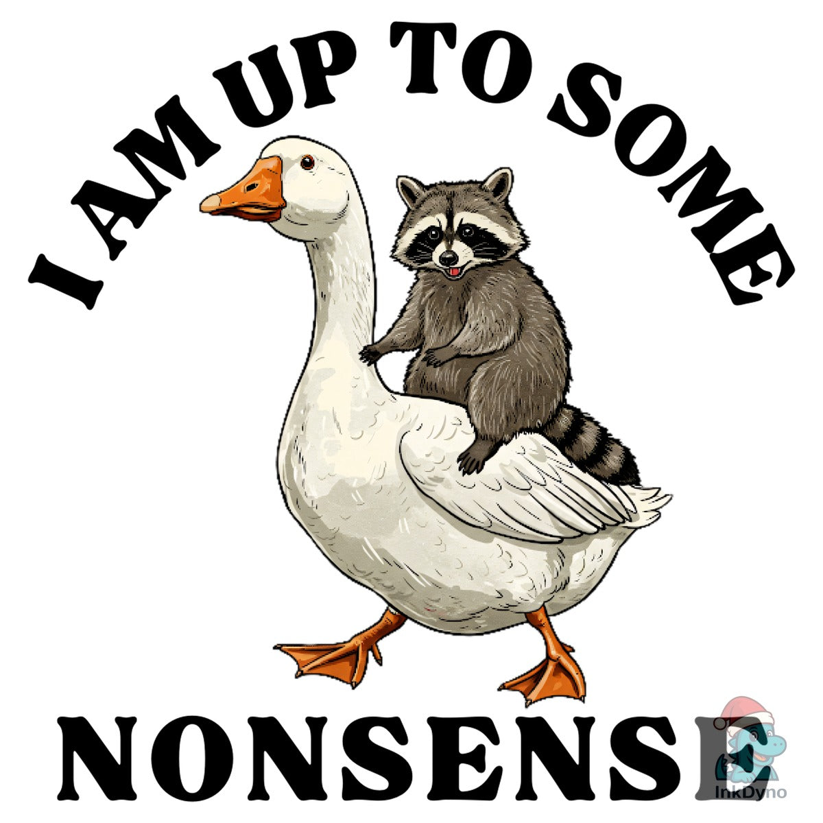 Raccoon Goose Funny Animal Sublimat