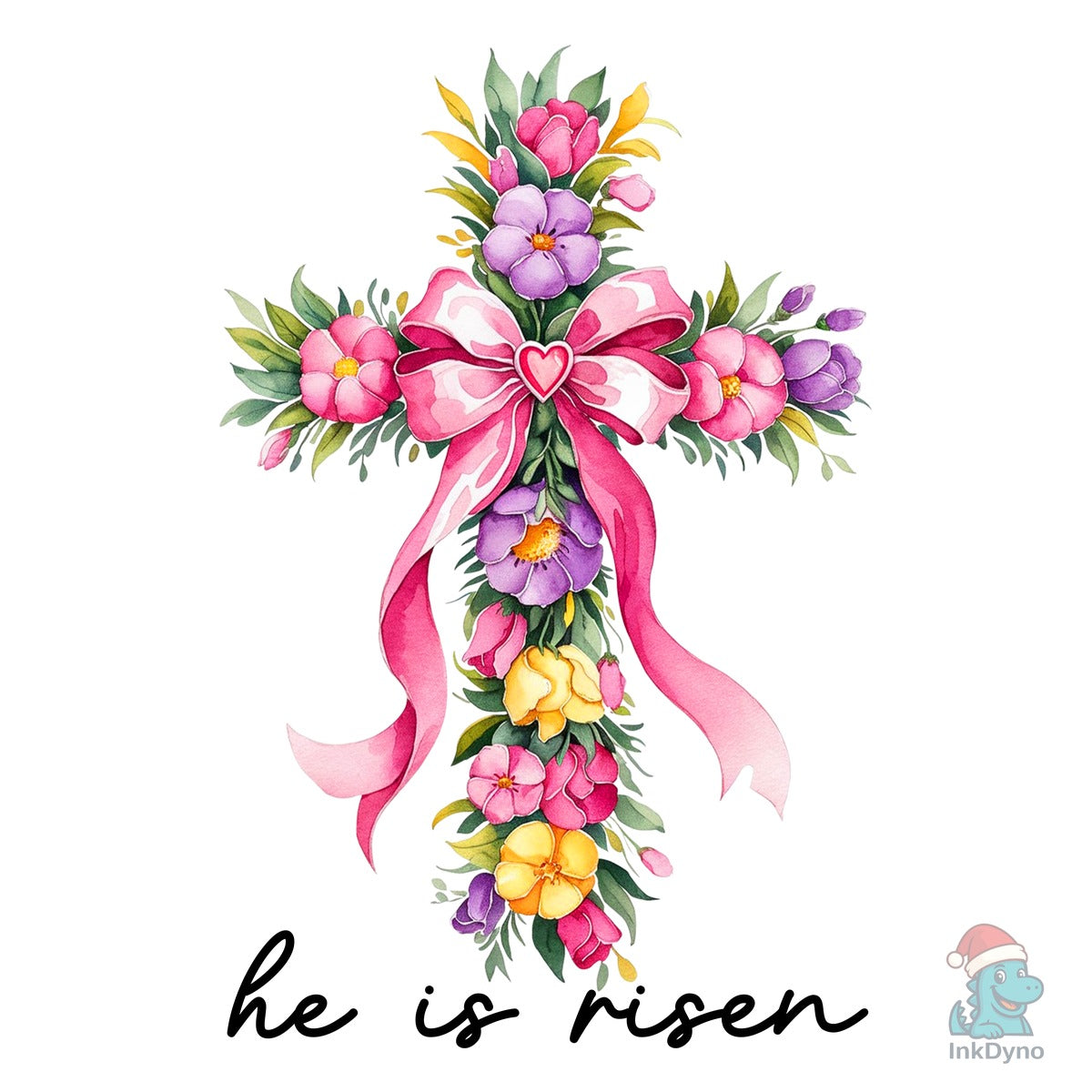 Christian Easter Cross He is Risen