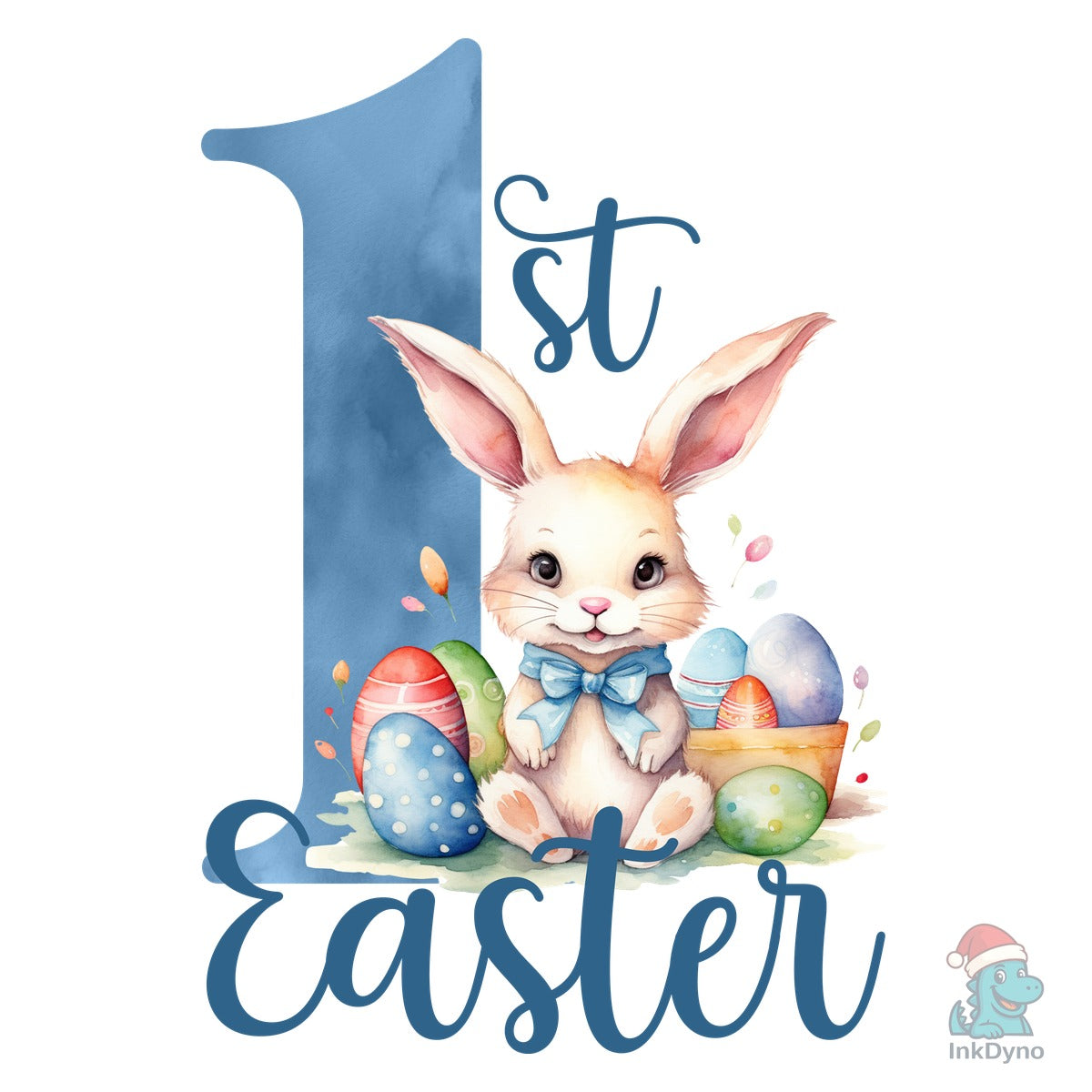 Blue 1st Easter Bunny Easter
