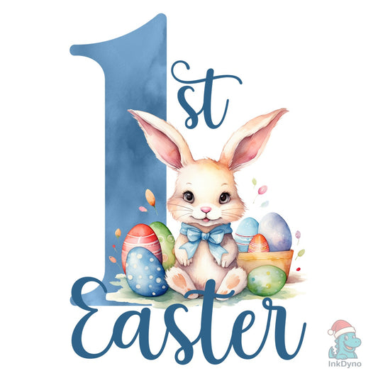 Blue 1st Easter Bunny Easter - DTF Transfer