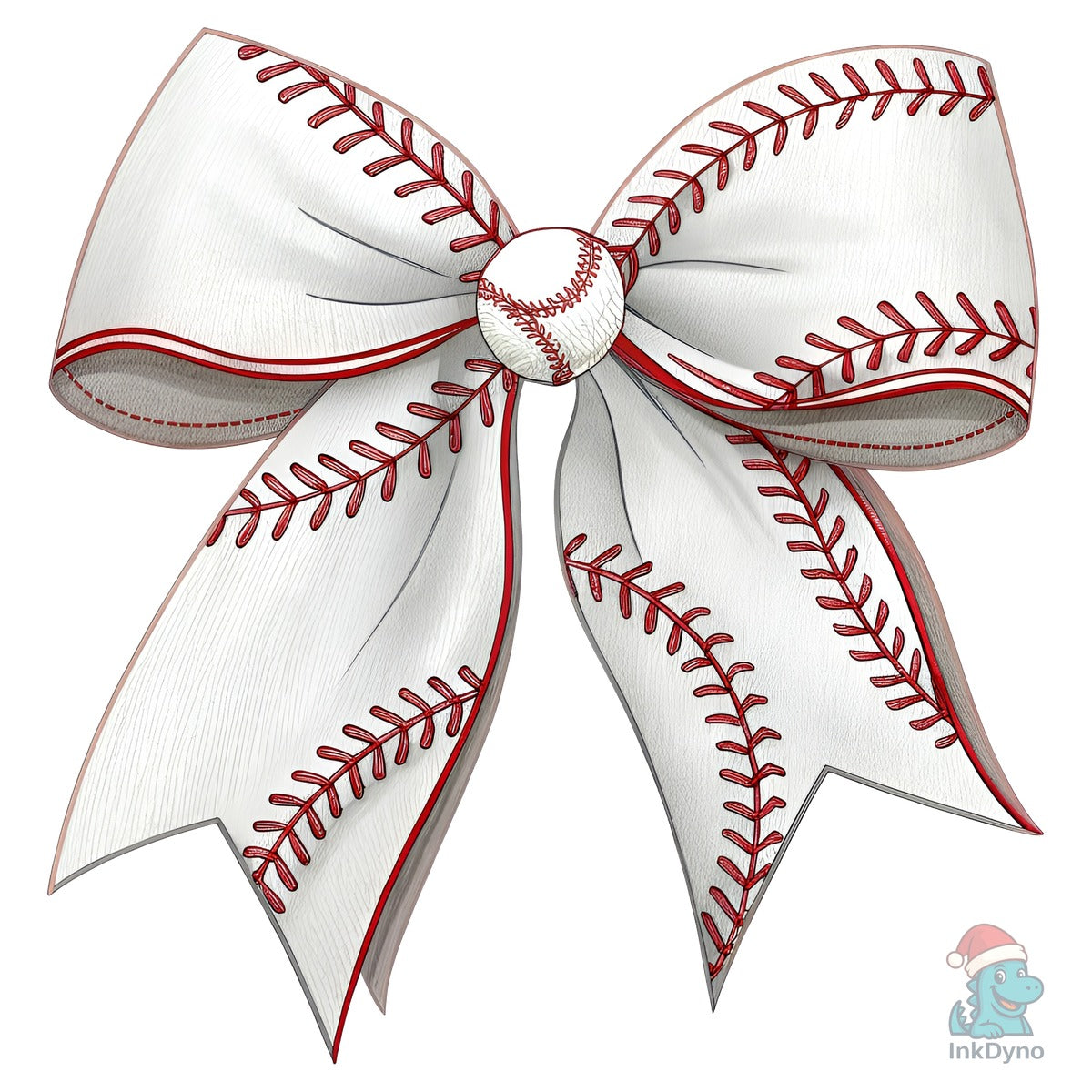 Vintage Baseball Bow Coquette Bow