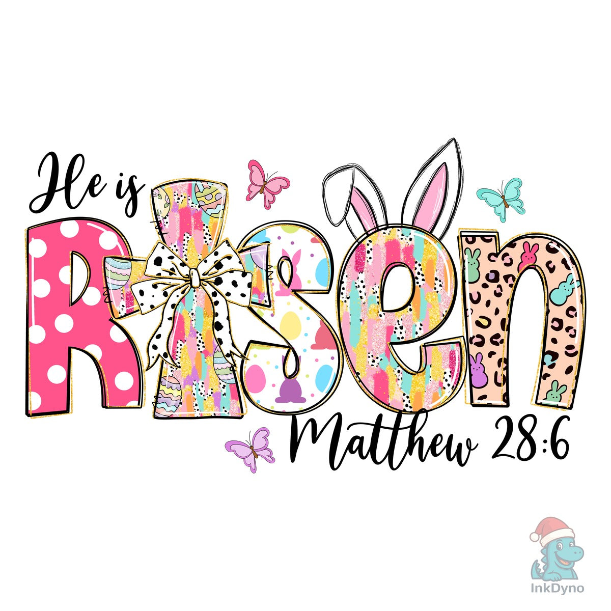 He Is Risen Easter Design