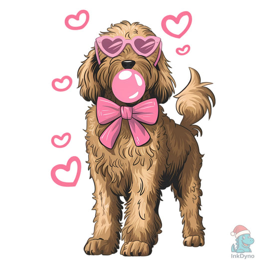 Bubblegum Dog Valentine - DTF Transfer