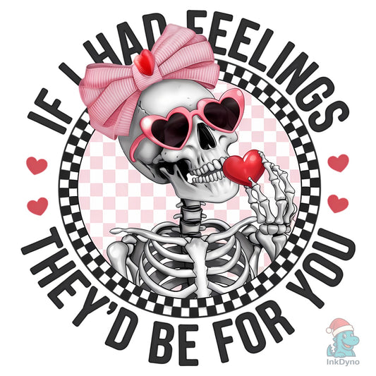 Funny Skeleton Valentine - DTF Transfer