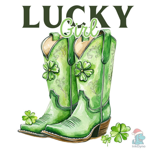 Lucky Girl St Patrick S Day Cowboy - DTF Transfer