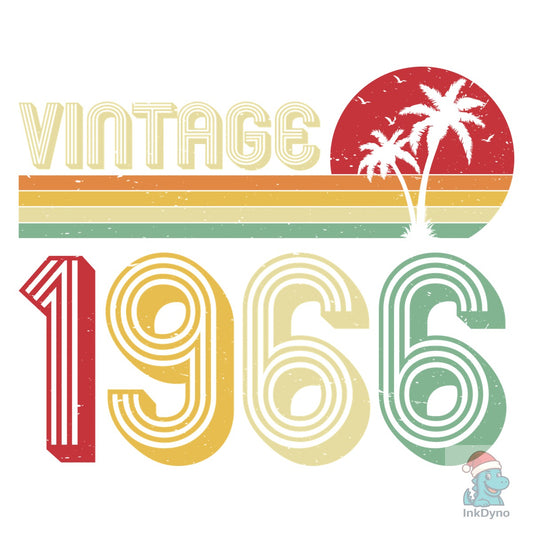 Vintage 1966 59th Birthday Gifts - DTF Transfer