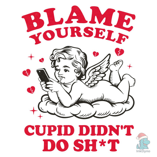 Funny Valentine's Day Vintage Cupid - DTF Transfer
