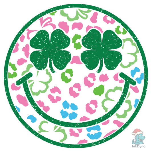 Lucky Charm Smiley Face Lucky - DTF Transfer