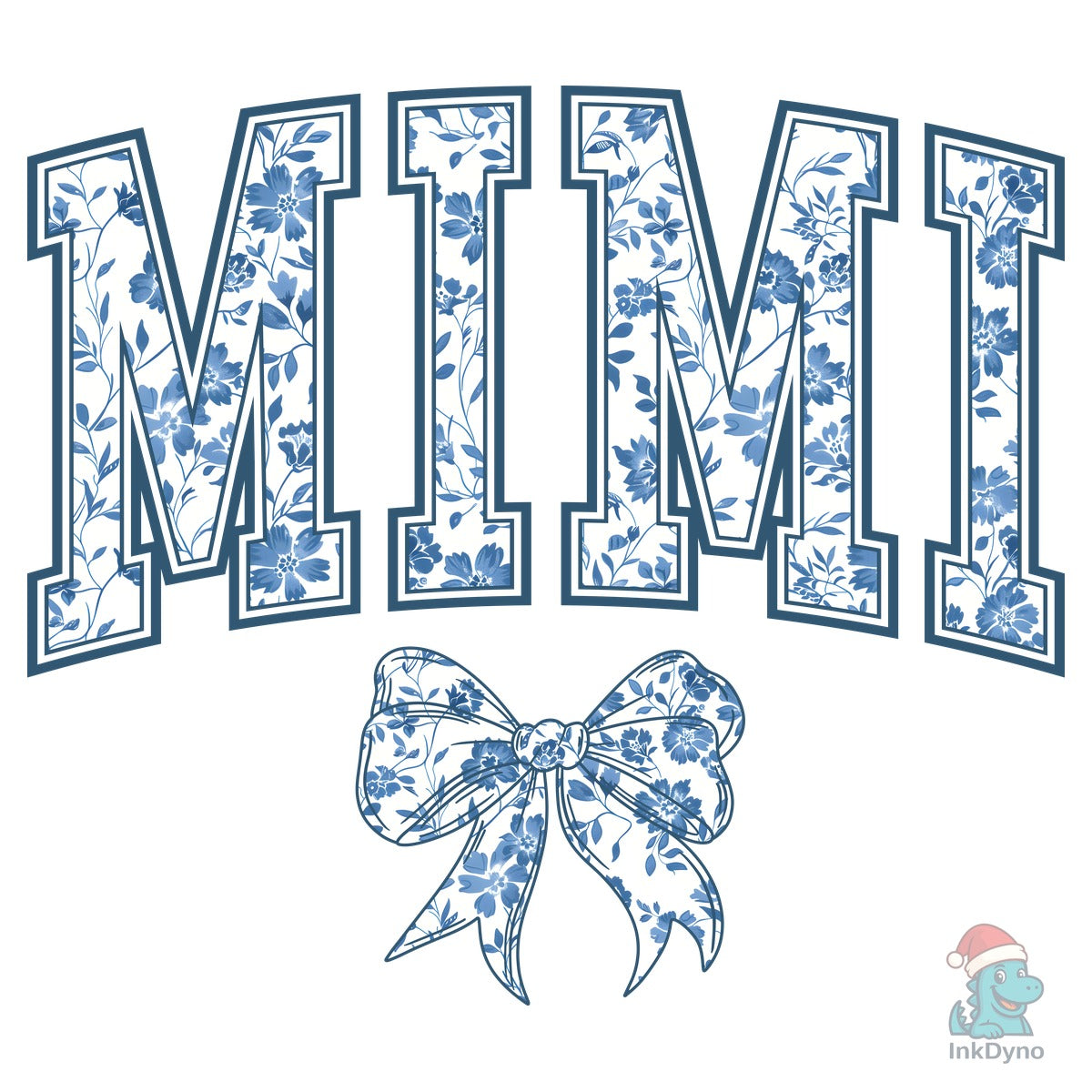 Mimi Chinoiserie Blue Coquette Bow