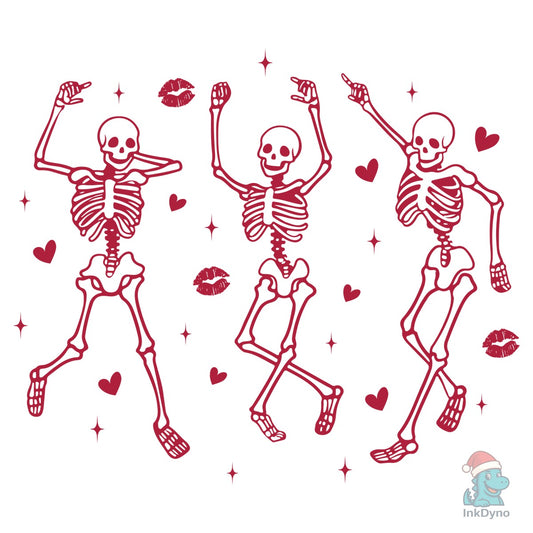 Skeleton Funny Valentine's Day - DTF Transfer