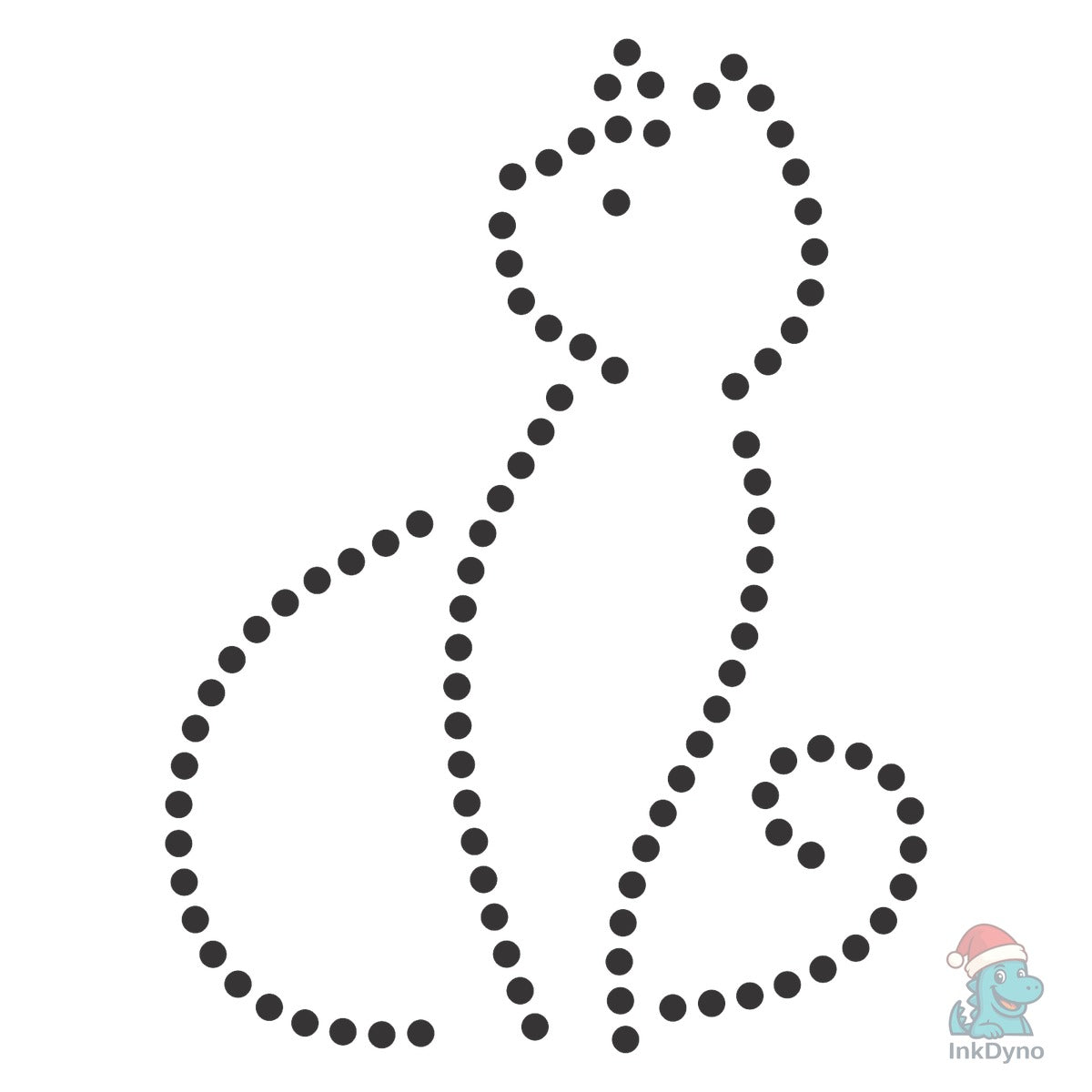 Rhinestone Template Design CAT SITTING