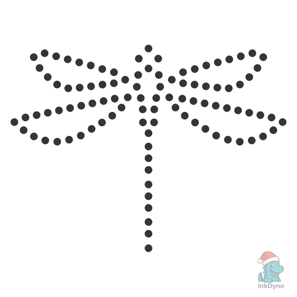 Rhinestone Template Design DRAGONFLY