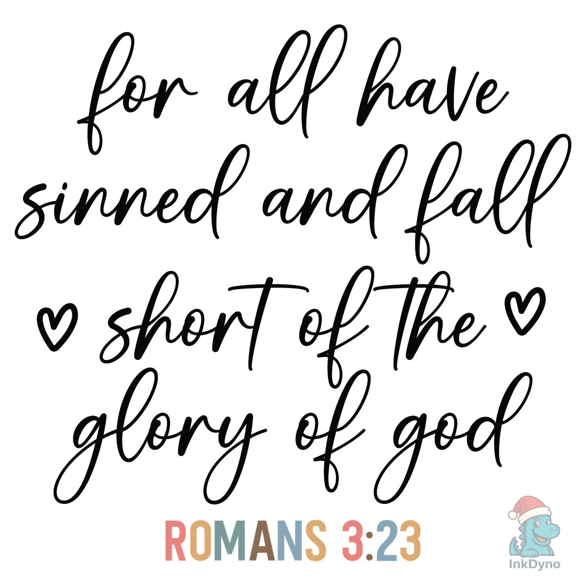 Romans 3:23 Scripture Design