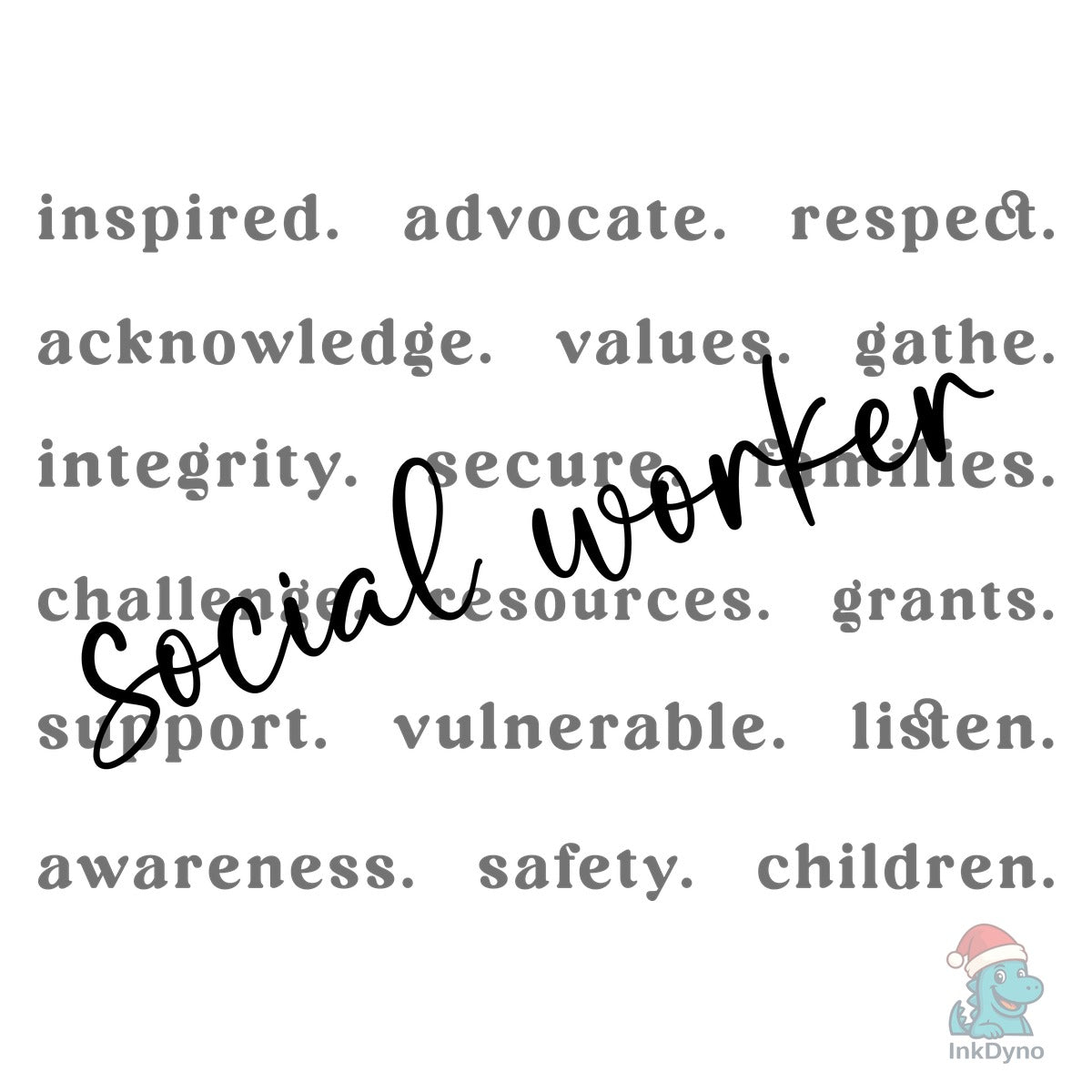 Social Worker Typography