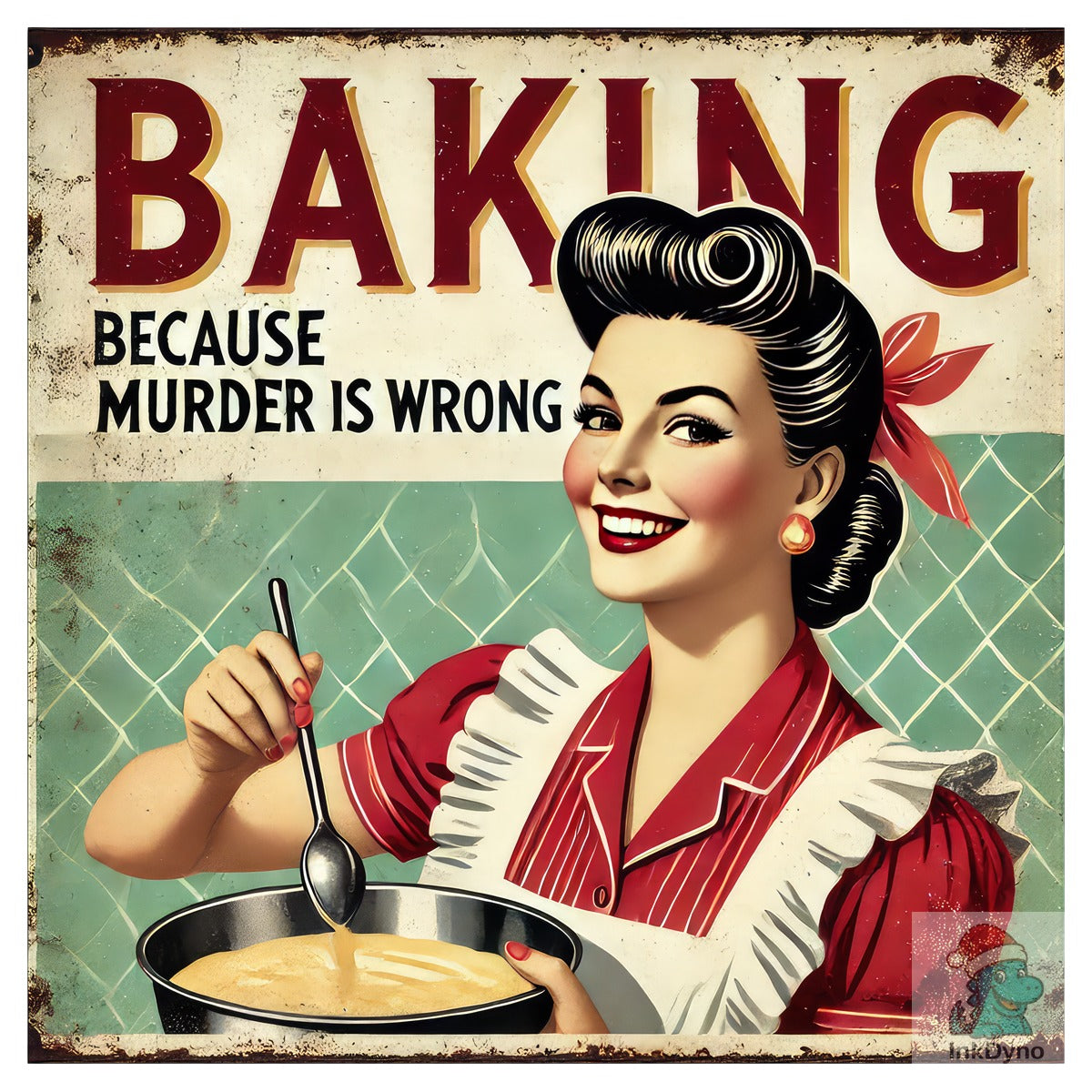 Vintage Baking Retro Kitchen Sign