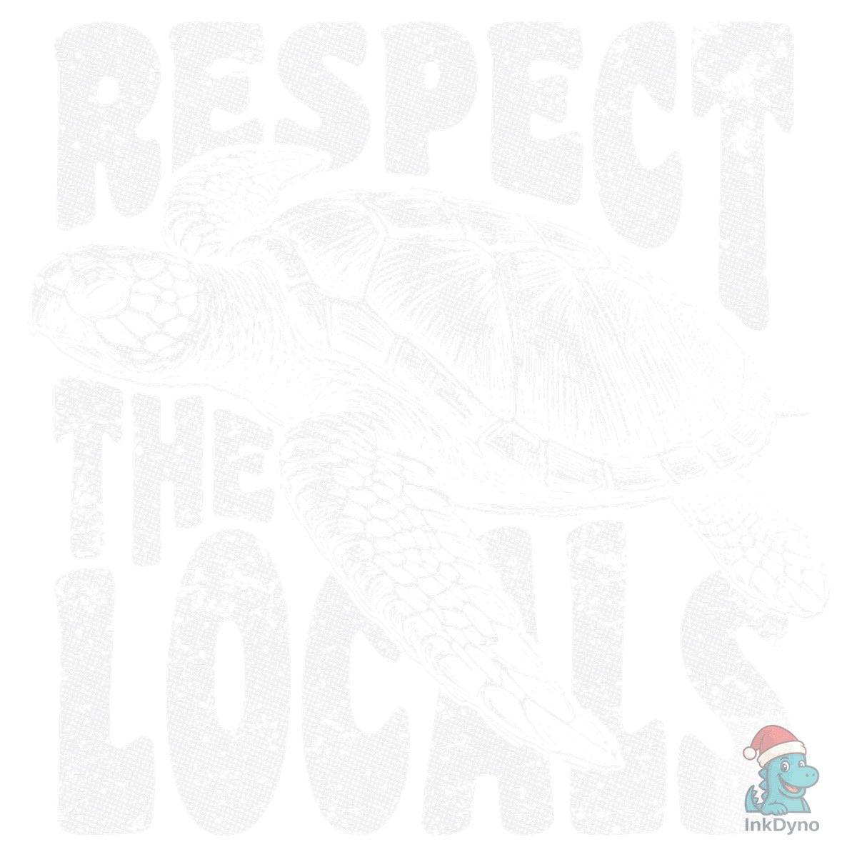 Respect the Locals Sea Turtle Retro Shir