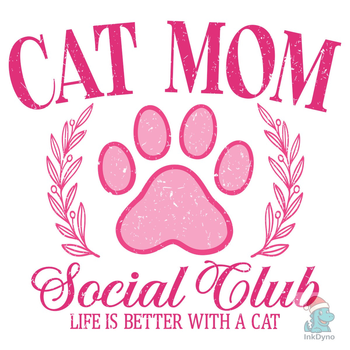 Cat Mom Social Club Retro Mama Pink