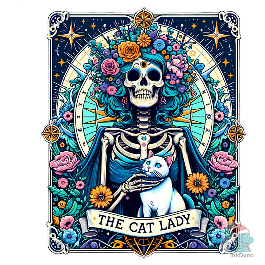 Cat Lady Tarot Card - DTF Transfer