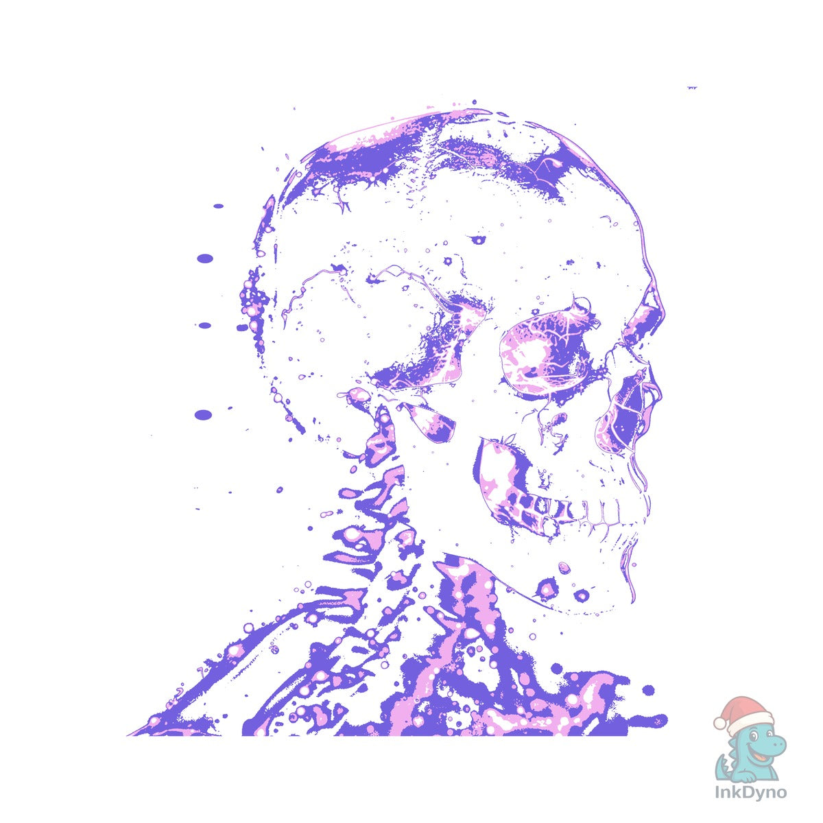 Full Print Neon Skull