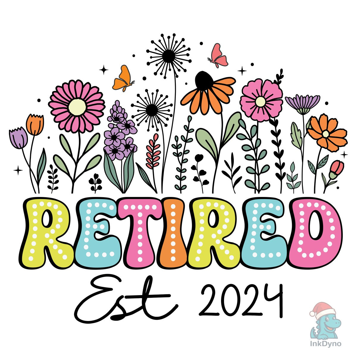 Retired 2024 Dalmatian Floral Design