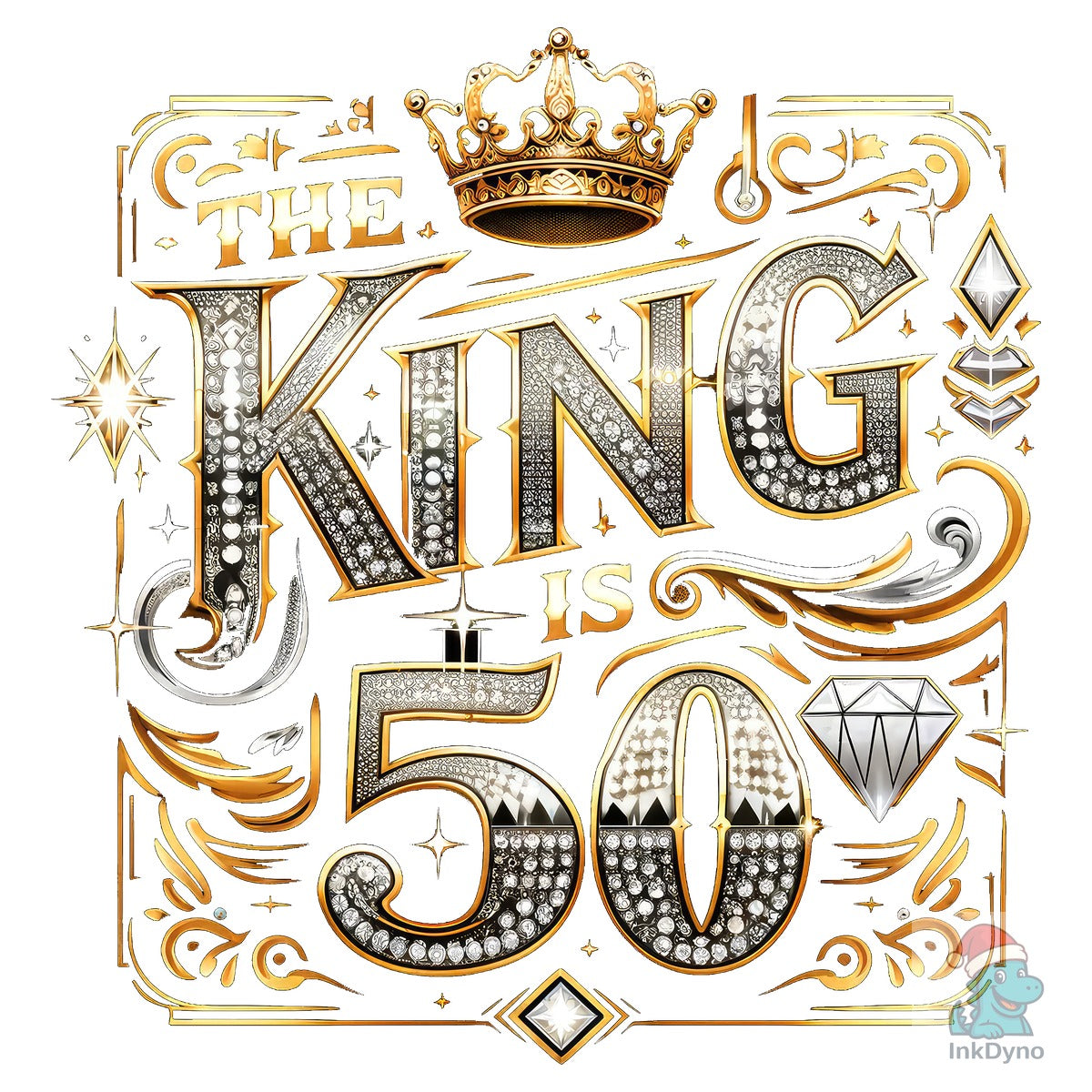 50th Birthday T-Shirt the King