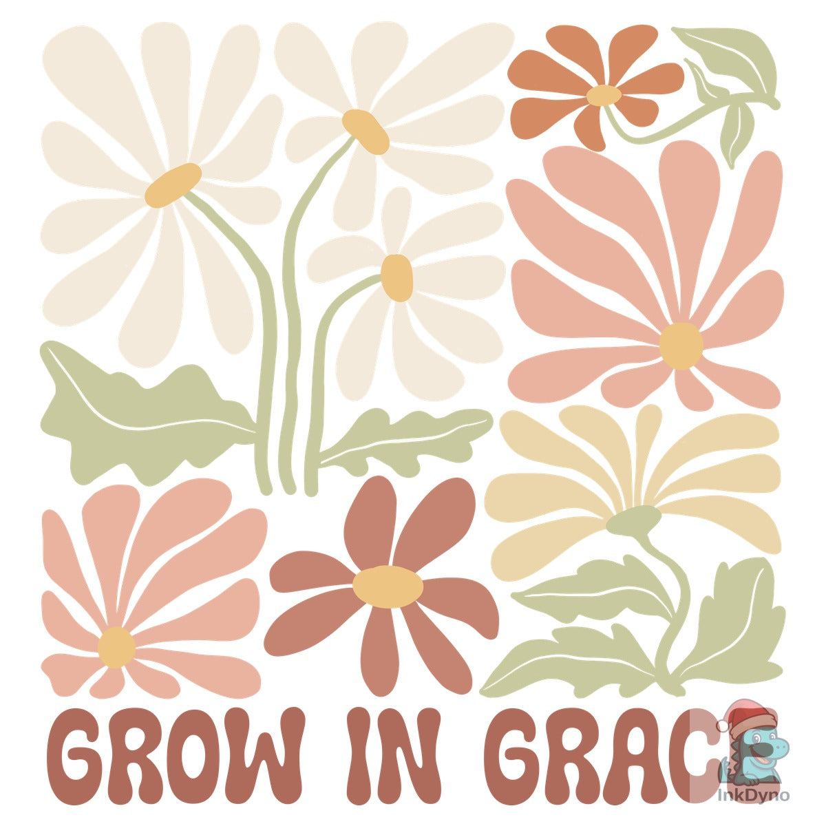 Grow in Grace Boho Floral Heat