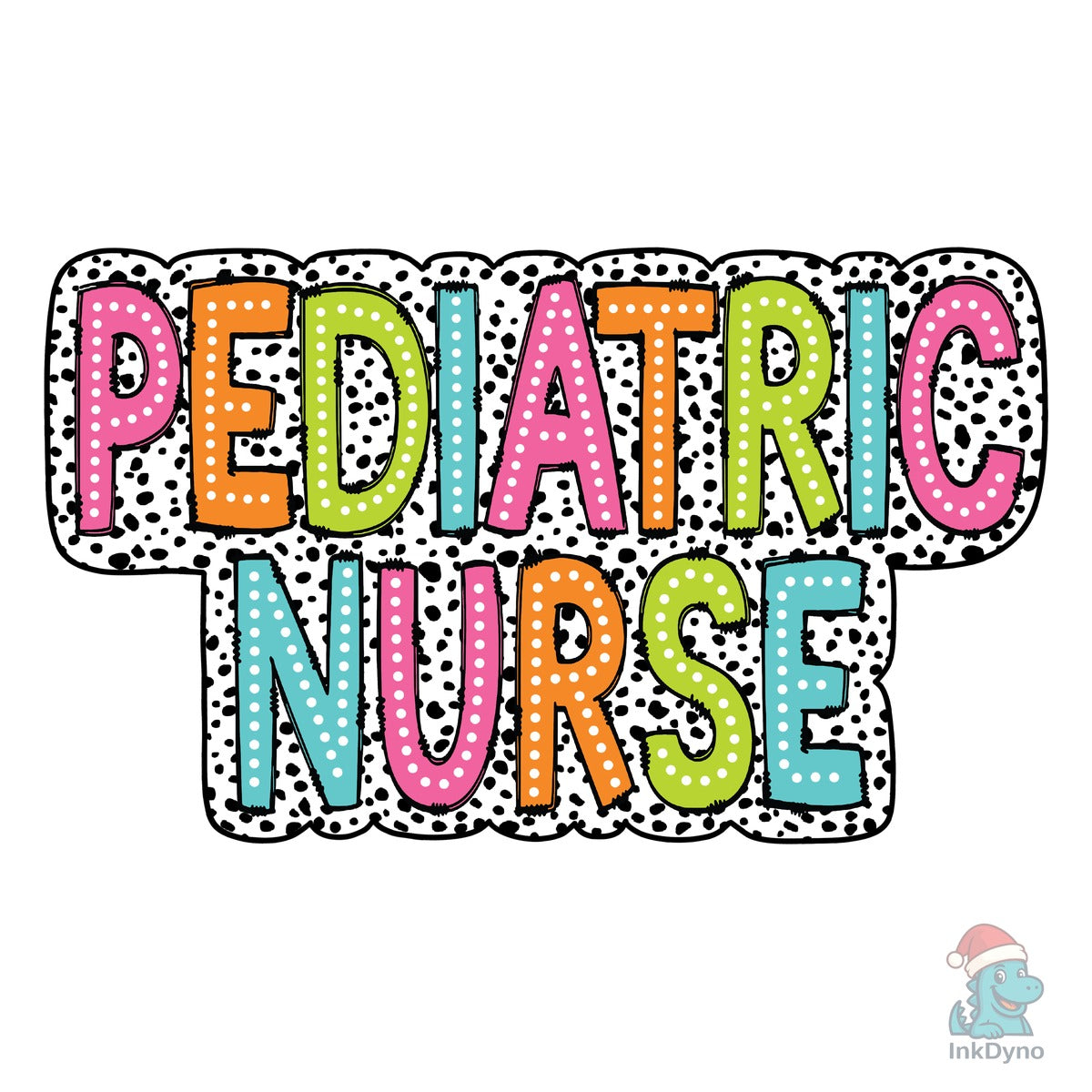 Pediatric Nurse Dalmatian Dots