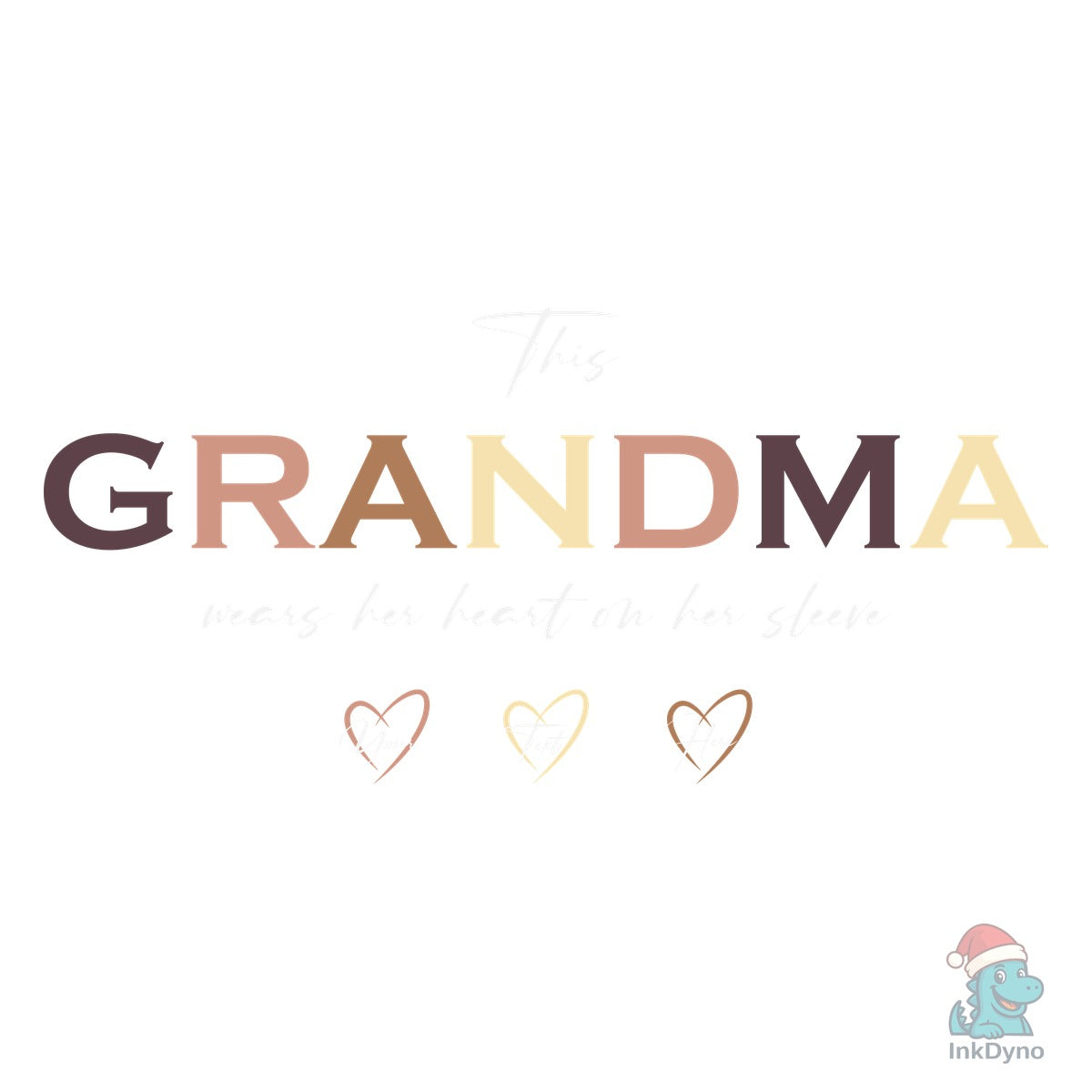 This Mama Wears Her Heart On Her Sleeve Graphic