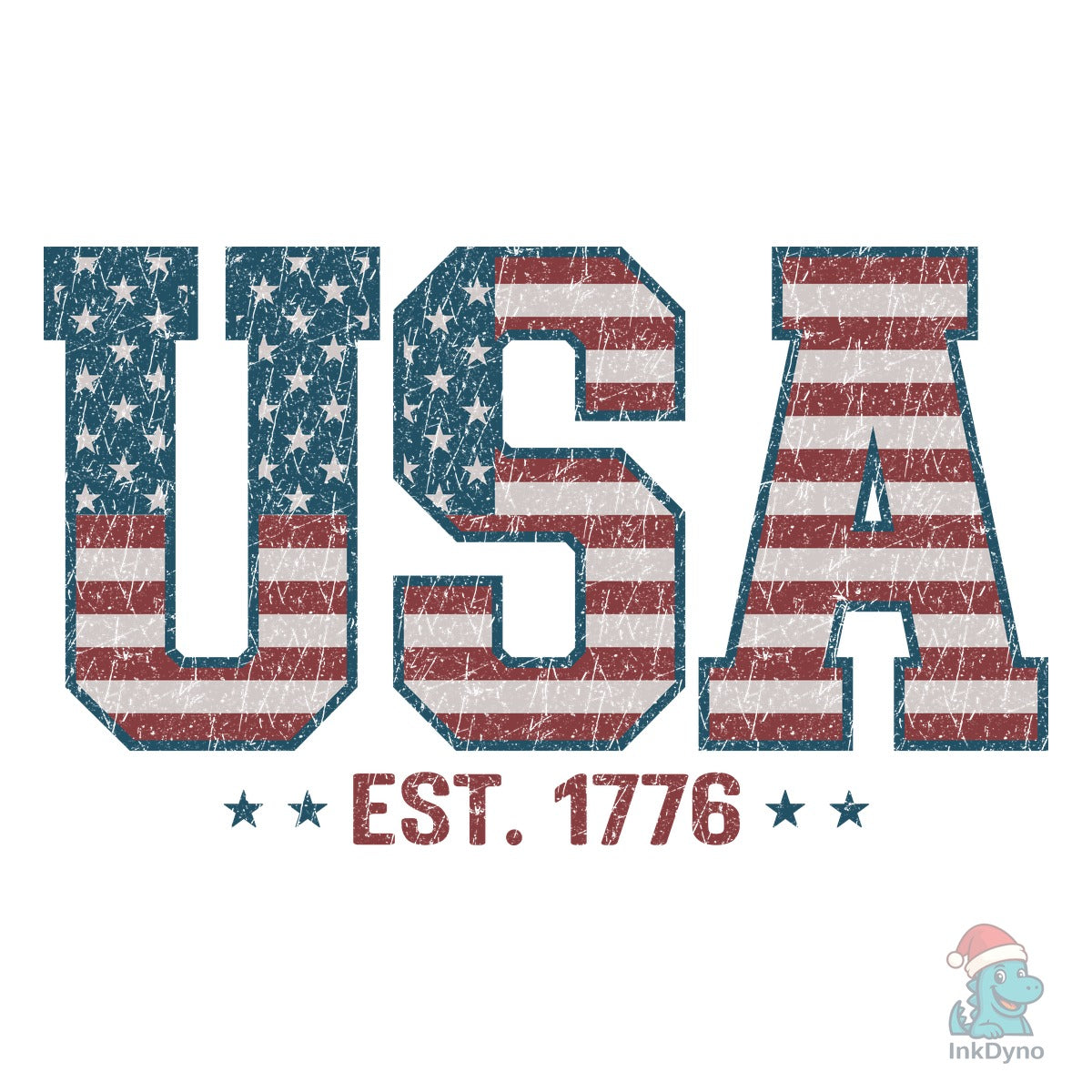 Retro USA Est 1776 America 4th of July