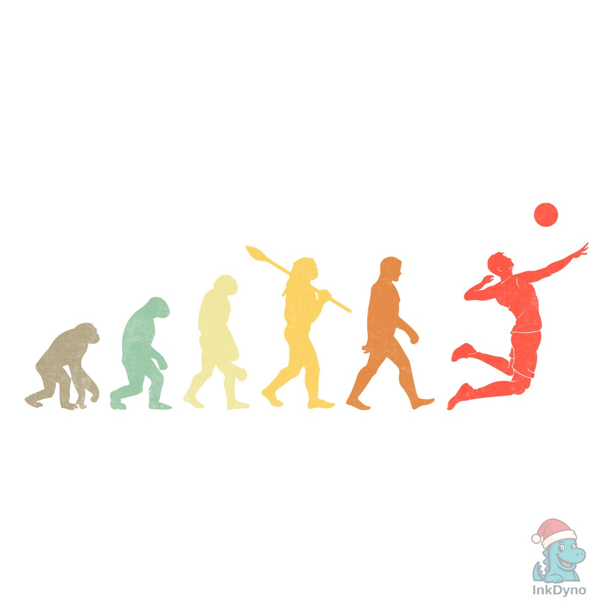 Evolution Retro Volleyball T-Shirt