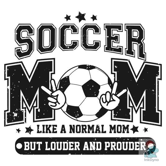 Soccer Mom Funny Varsity Distressed - DTF Transfer