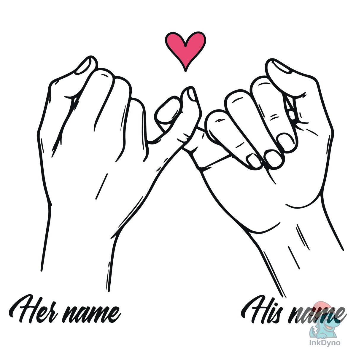 Holding Hands Couple Pinky Promise