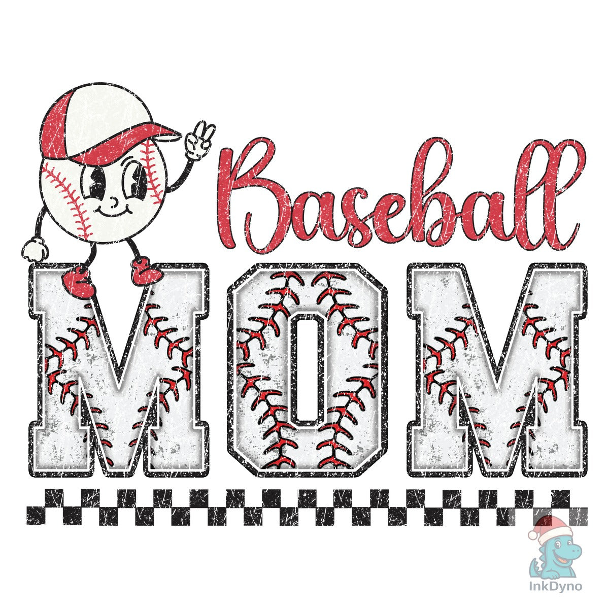 Baseball Mom Sublimation Distressed