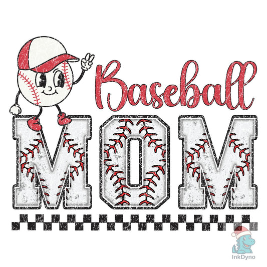 Baseball Mom Sublimation Distressed - DTF Transfer