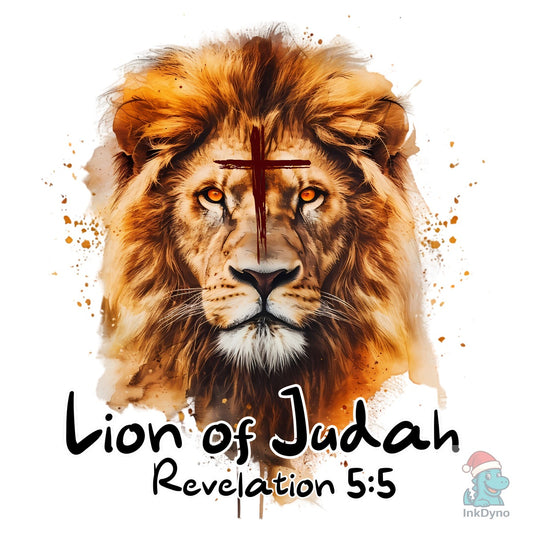 Elegant Christian Quote Lion - DTF Transfer