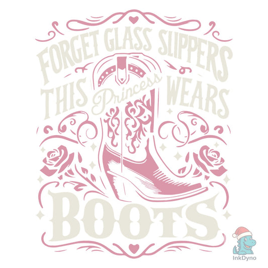 Princess Cowboy Boots Graphic - DTF Transfer