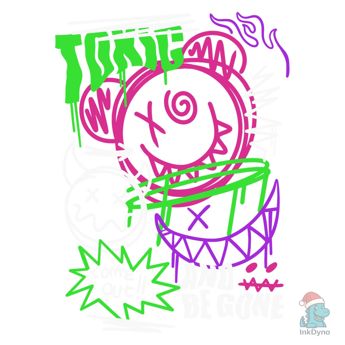 Toxic Graffiti Streetwear Tee Graphic