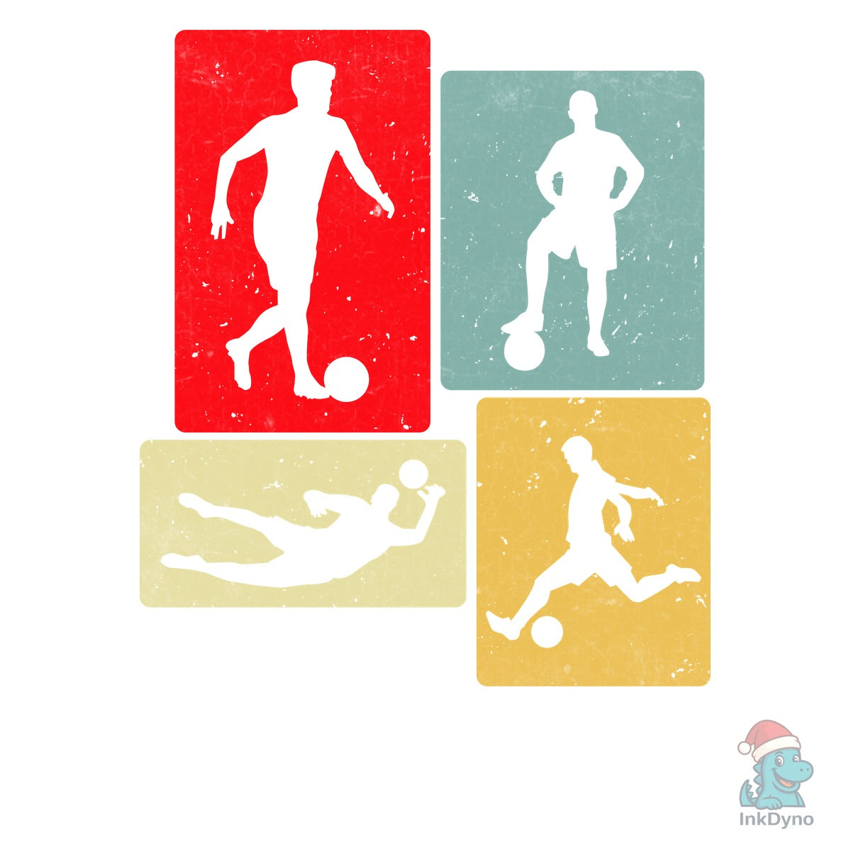 Soccer Vintage Retro Playing T-Shirt