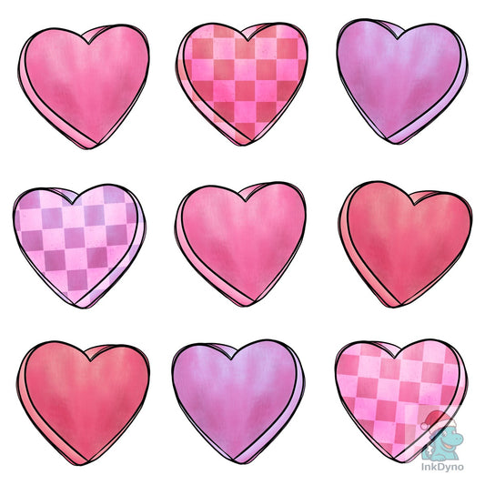 Candy Hearts Valentine Conversation - DTF Transfer