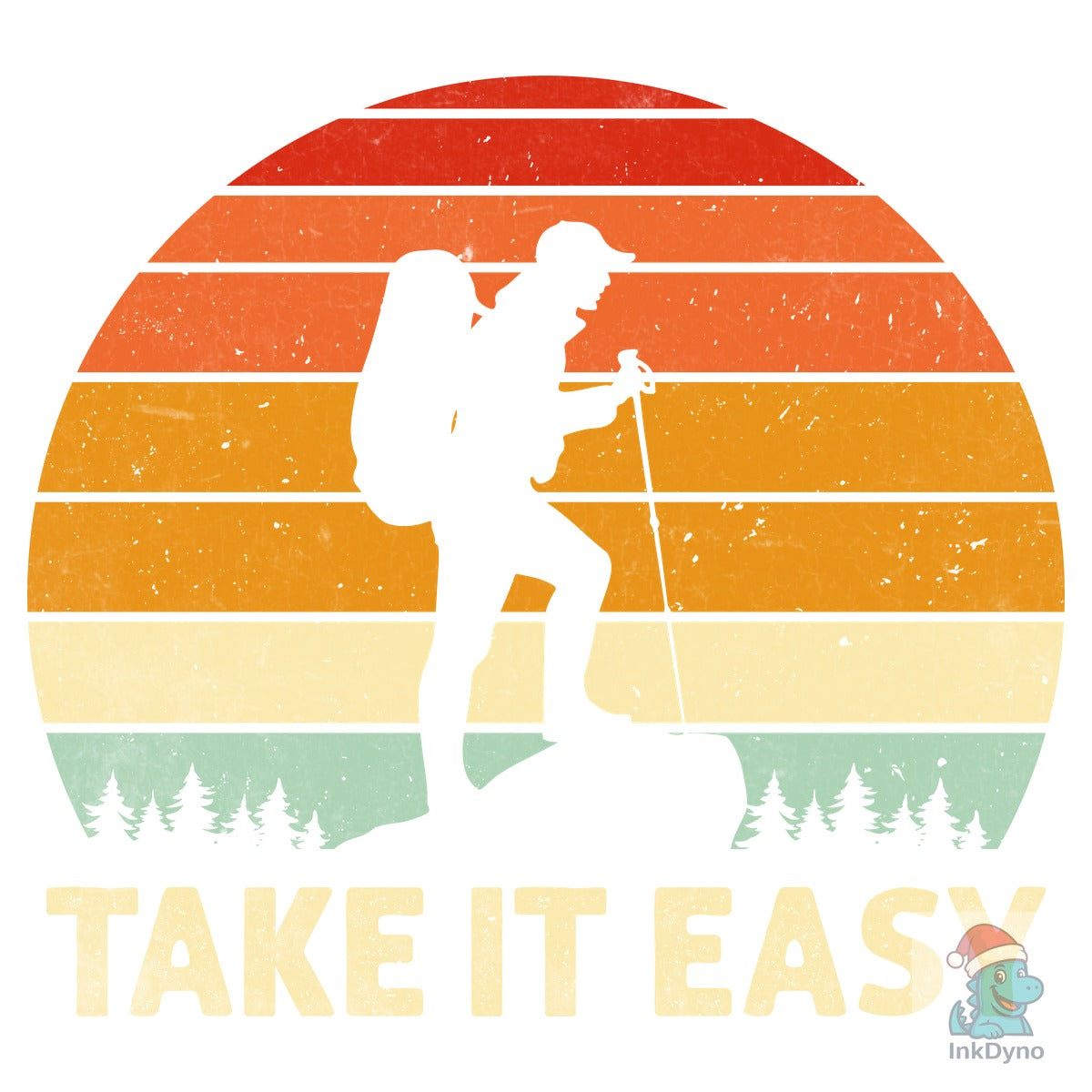 Take It Easy Hiking Retro T-Shirt