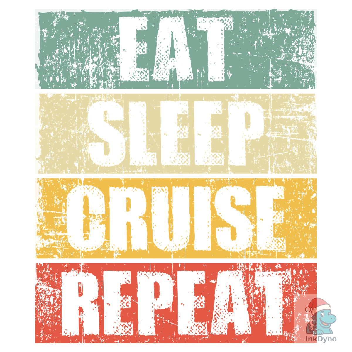 Eat Sleep Cruise Repeat Cruising T-Shirt