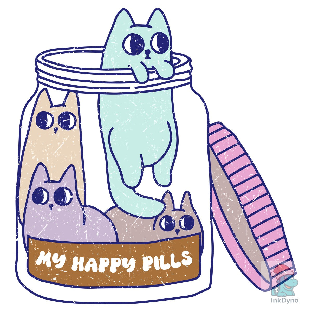 My Happy Pills Cat Jar