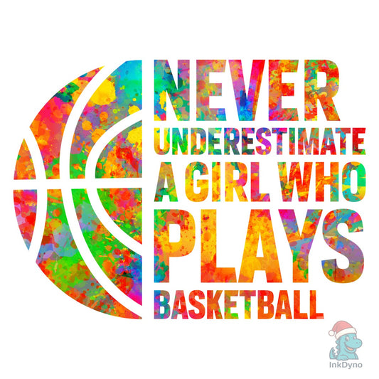 A Girl Who Plays Basketball Basketball - DTF Transfer