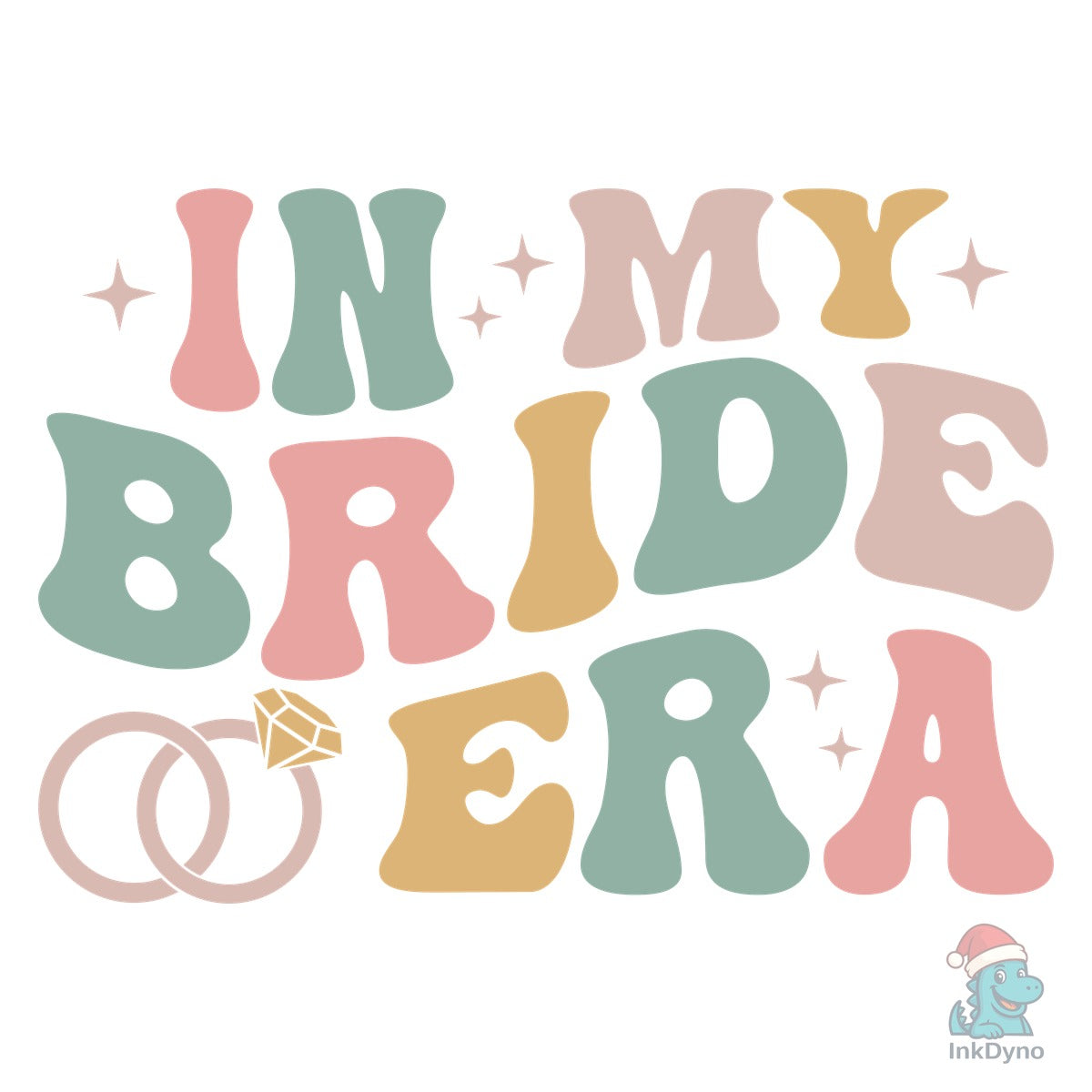 In My Bride Era Retro Groovy Bridal Design
