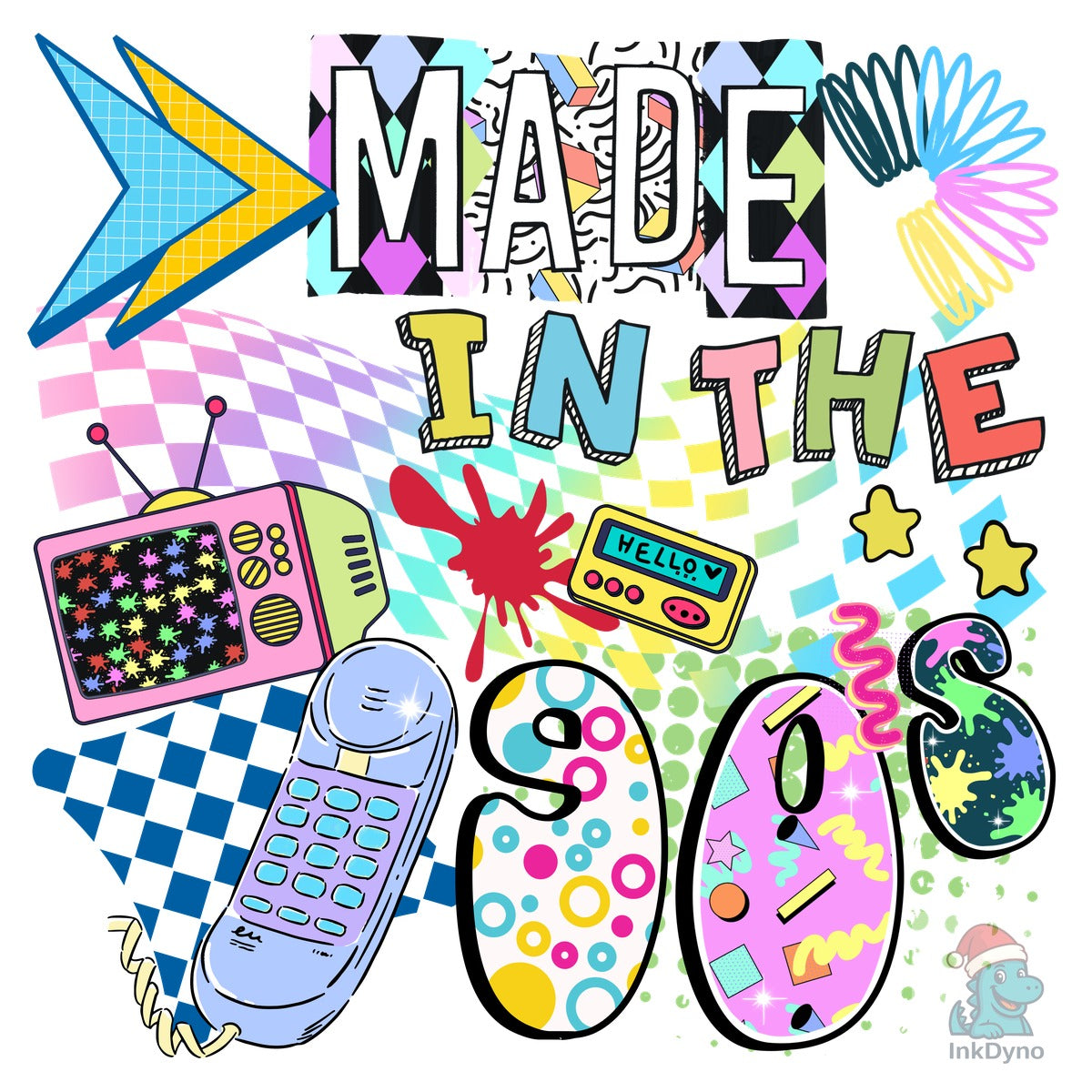 Made in the 90s Retro Music Vintage